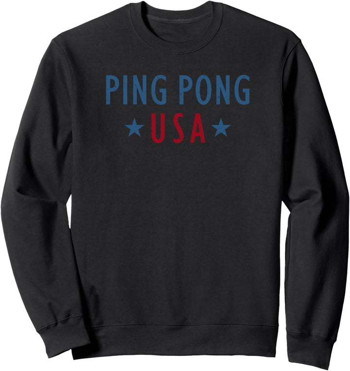 Tischtennis Vintage Ping Pong USA Tischsport Geschenk Sweatshirt