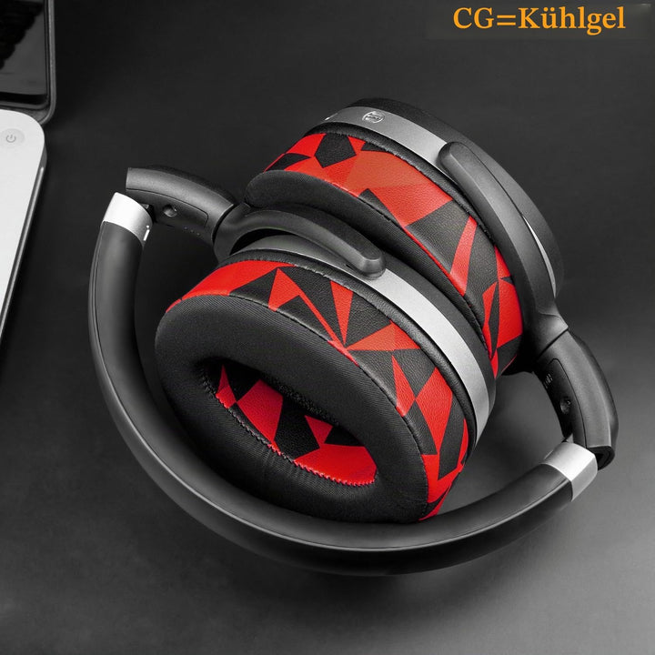 SOULWIT Kühlgel Ersatz Ersatzpolster Ohrpolster für Sennheiser HD 4.50BT/HD 4.50BTNC/HD4.50SE/HD4.40
