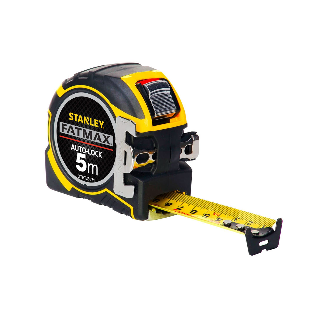 Stanley FatMax Pro Bandmass Autolock (5 m Länge, 32 mm Klingenbreite, BladeArmor-Überzug, Bi-Materia