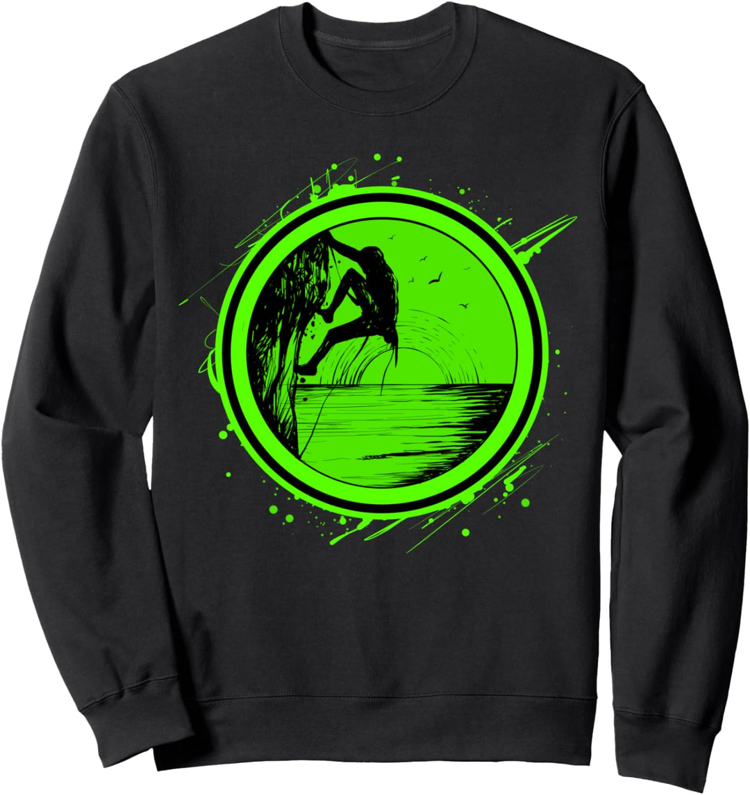 Klettern Berg Bergsteiger Geschenk Sweatshirt