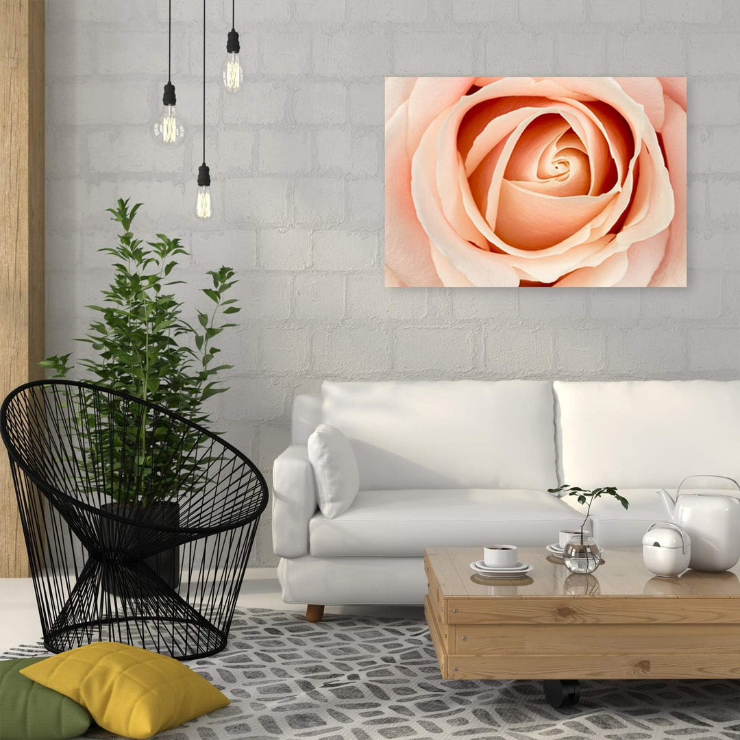 Feeby Wandbilder Blumen Rosen XXL120x80 cm 1Teilig Wohnzimmer Schlafzimmer Bilder Modern Bild auf Le