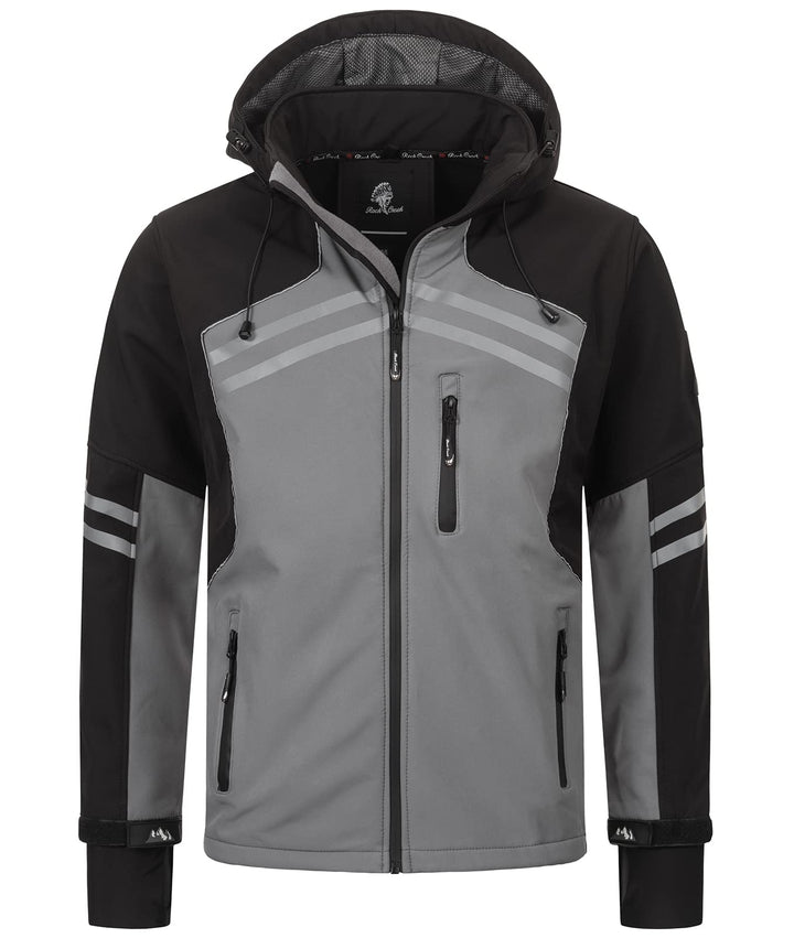 Rock Creek Herren Softshell Jacke Outdoor H-285 S Grau, S Grau