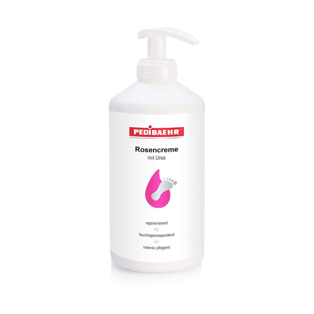 Pedibaehr, Rosencreme mit Urea, Fusspflegecreme, Wildrose, 500 ml mit Spender