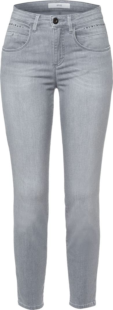 BRAX Damen Style Shakira S Verkürzte Light Denim Jeans 26W / 30L Used Light Grey, 26W / 30L Used Lig