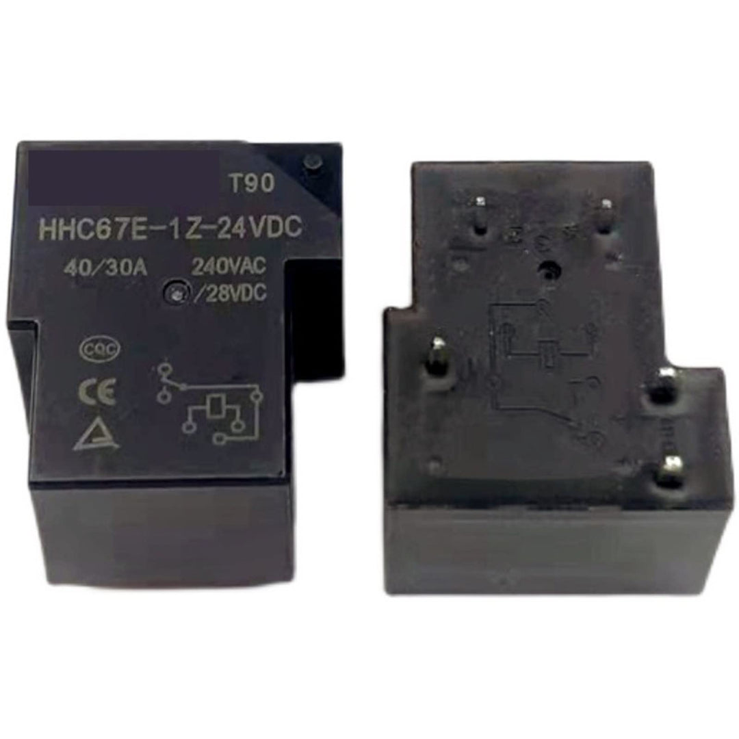 WEITOL 5PCS Relais HHC67E-1Z-12VDC HHC67E-1Z-24VDC 30A/40A 5PIN 12VDC 24VDC (Size : HHC67E-1Z-12VDC