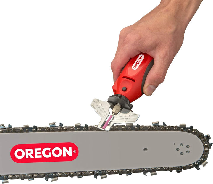 Oregon 12 V Schleifgerät mit Zigarettenanzünderstecker, Schärfgerät für die Wartung von Sägeketten (