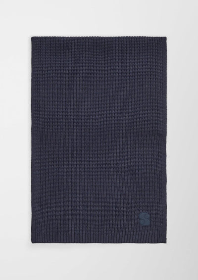 s.Oliver Damen Strickschal aus Wollmix Einheitsgrösse blau 5959, Einheitsgrösse blau 5959