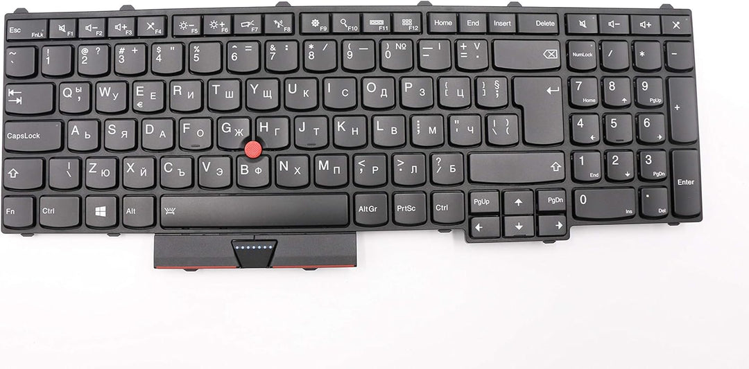 TellusRem ersatztastatur Bulgarisch Hintergrundbeleuchtung für Lenovo Thinkpad P50 P70 P51 P71 Backl