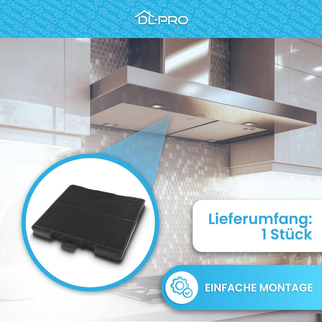 DL-pro Kohlefilter Aktivkohlefilter Filter für Bosch 11026769 DHZ5326 Siemens LZ53251 Neff Z5101X1 D