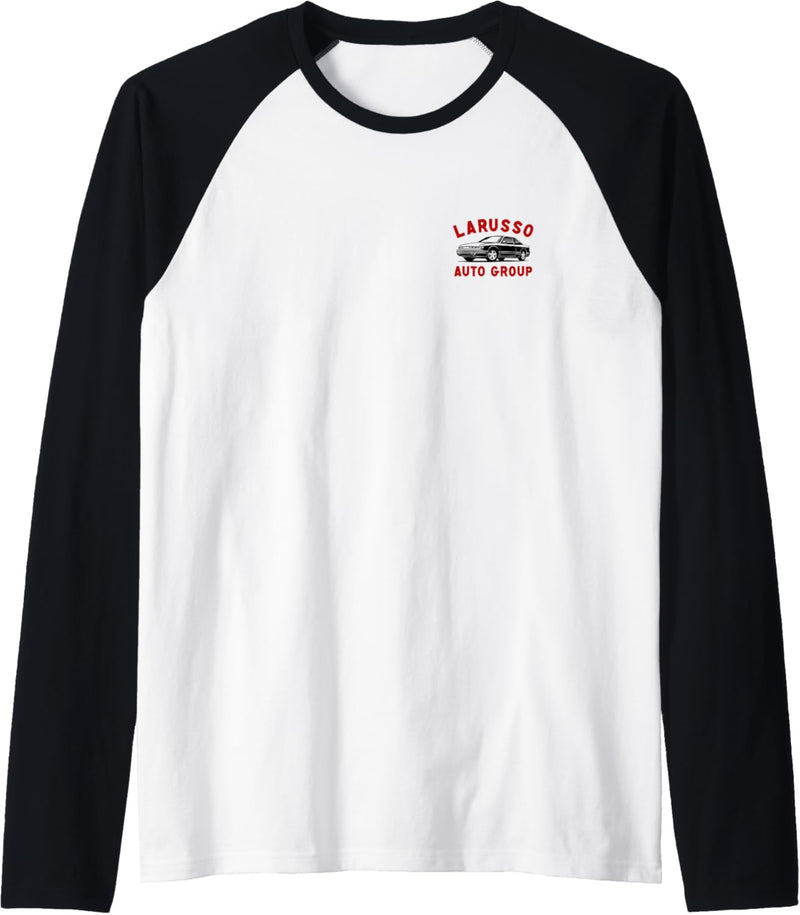 Cobra Kai Retro LaRusso Auto Group Ad Raglan