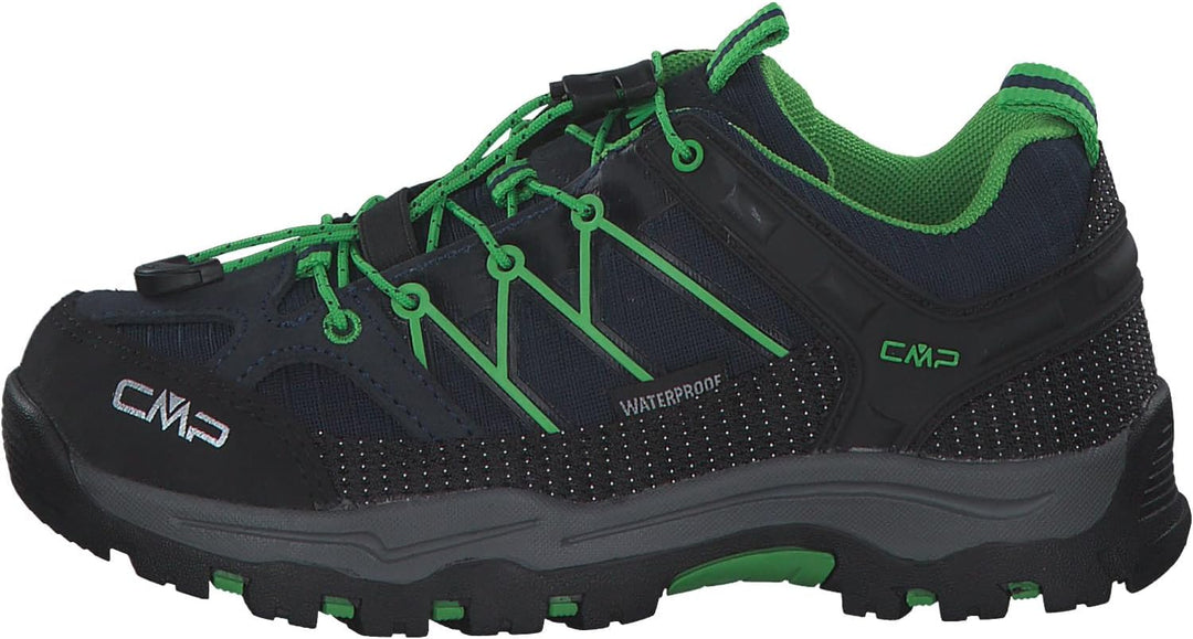 CMP Unisex Kinder Kids Rigel Low Trekking Shoes WpTrekking-Schuhe 28 EU B Blue Gecko, 28 EU B Blue G