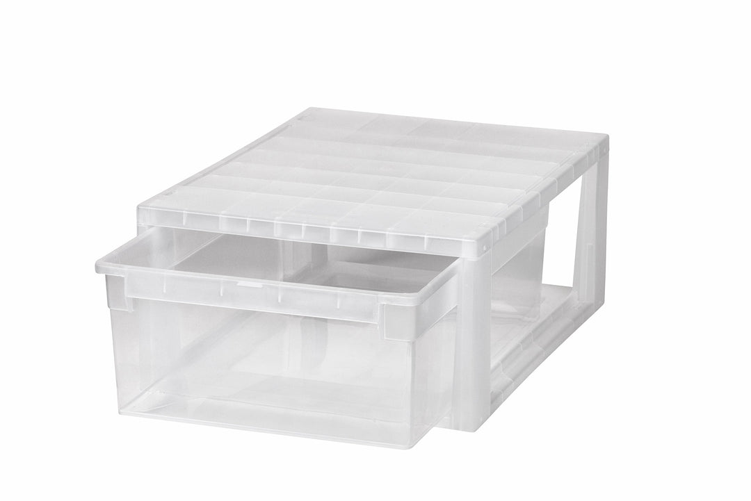 KREHER Schubladenbox mit 12 Liter Nutzvolumen in Grösse Medium (M) .Passend für z.B. Socken, Krawatt