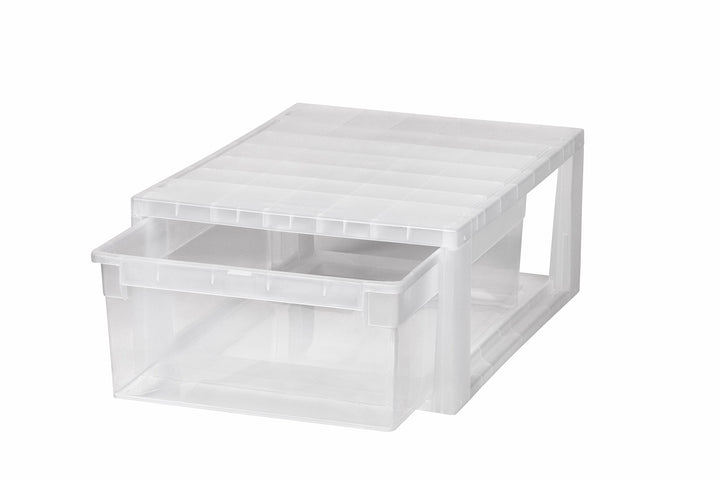 KREHER Schubladenbox mit 12 Liter Nutzvolumen in Grösse Medium (M) .Passend für z.B. Socken, Krawatt