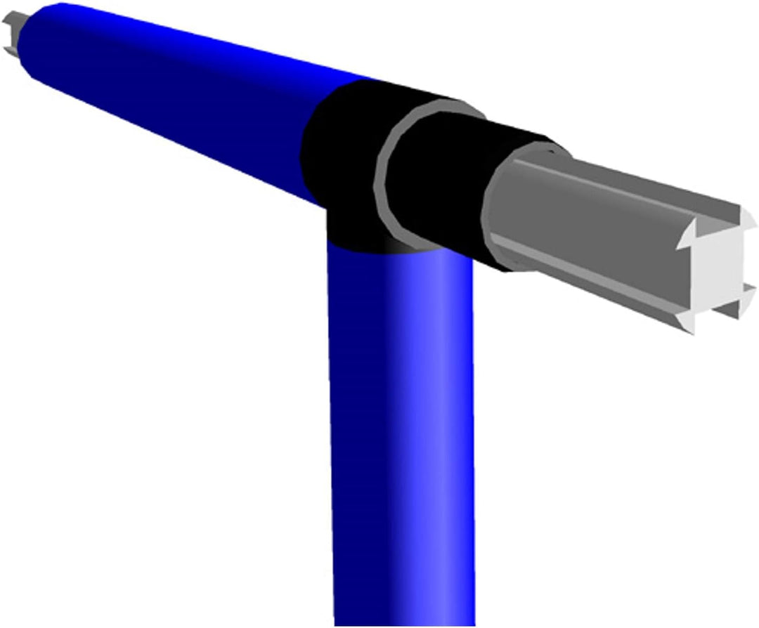 move and stic 40/75 / 165 cm Aluminium wählbar I Alu- Profil zur Verstärkung der Rohre (innenlaufend