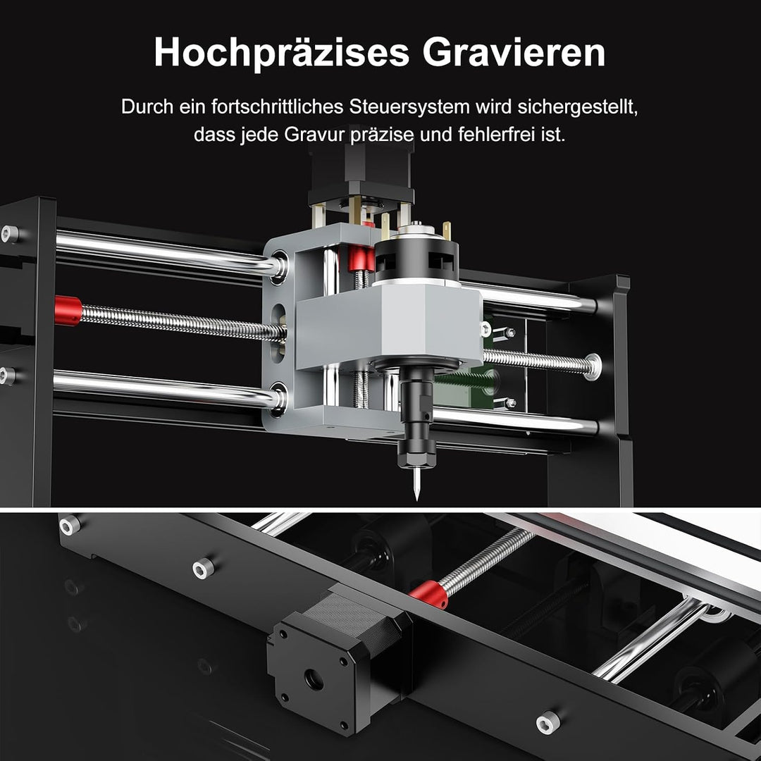 Twotrees TTC3018 CNC Fräsmaschine 3 Achsen Desktop CNC Fräse | GRBL Steuerung, NEMA 17 Schrittmotor,