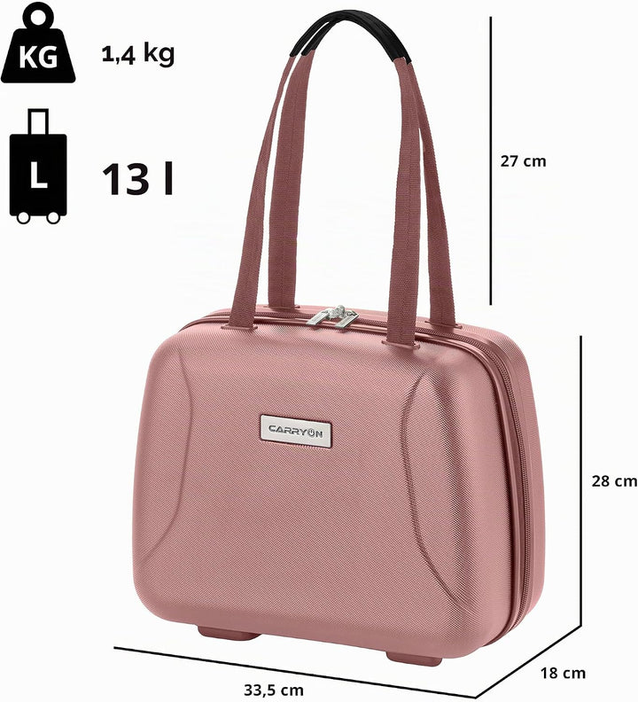 CarryOn Skyhopper Kosmetikkoffer Damen Hartschale - Beautycase Klein - Handgepäck 13 Liter - Schloss
