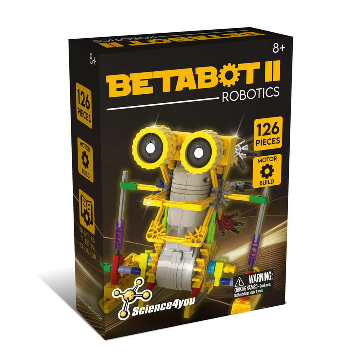 Science4You Betabot Roboter-Bausatz für Kinder, Baue deinen eigenen Roboter, Robotik-Set mit 126 Tei
