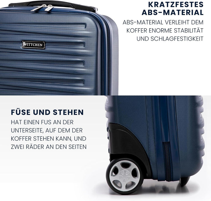 WITTCHEN Skyspeed Line Kabinenkoffer Free on Board Kabinengepäck Kleiner Koffer Hard Luggage ABS Tel