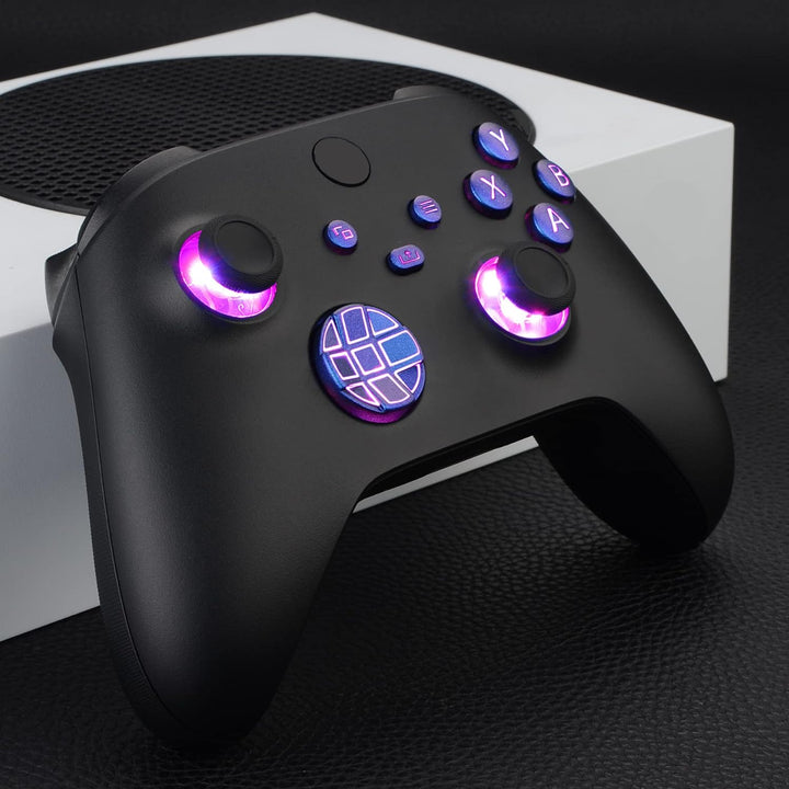 eXtremeRate Leuchttasten für Xbox Series X/S Controller, LED Tasten Knöpfe D-pad Thumbsticks ABXY-Me