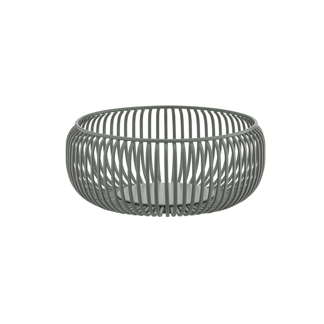 Blomus -LITO- Bowl | Obstschale aus hochwertigem Stahl | Dekoschale mit Streben in Agave Green | Grö