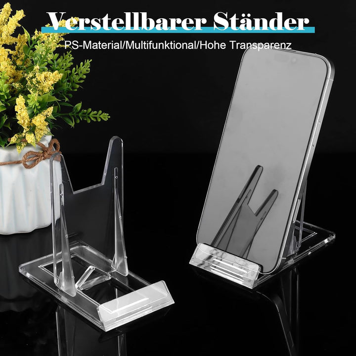 36 Stück Acryl Ständer Kunststoff Tellerständer Verstellbar Dekotellerhalter Aufsteller Ständer Tell