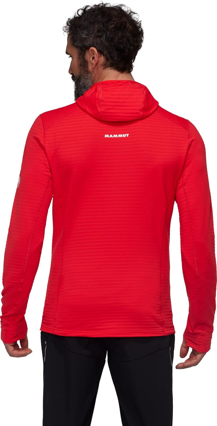 Mammut Herren Taiss Light ML Hoodie Jacke Fleecejacke Fleecepullover S Rot, S Rot