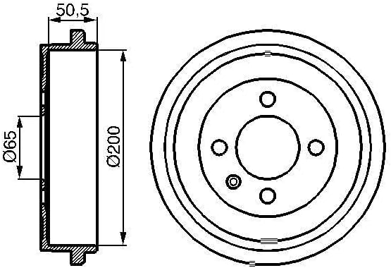BOSCH 0986477106 Bremstrommel