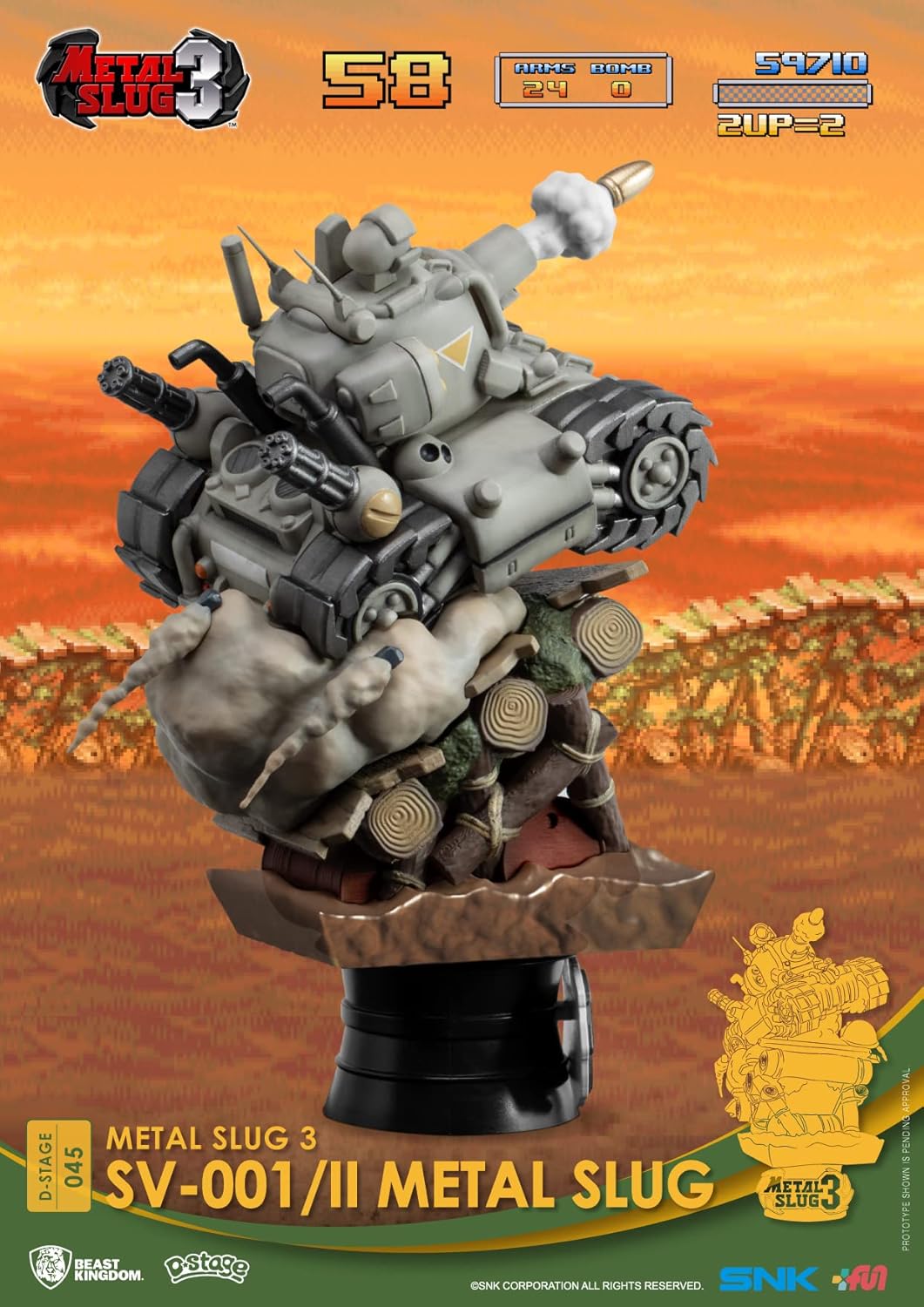 Beast Kingdom - Metallschnecke 3 - SV-001 II Metallschnecke D-Stage 6 Statue