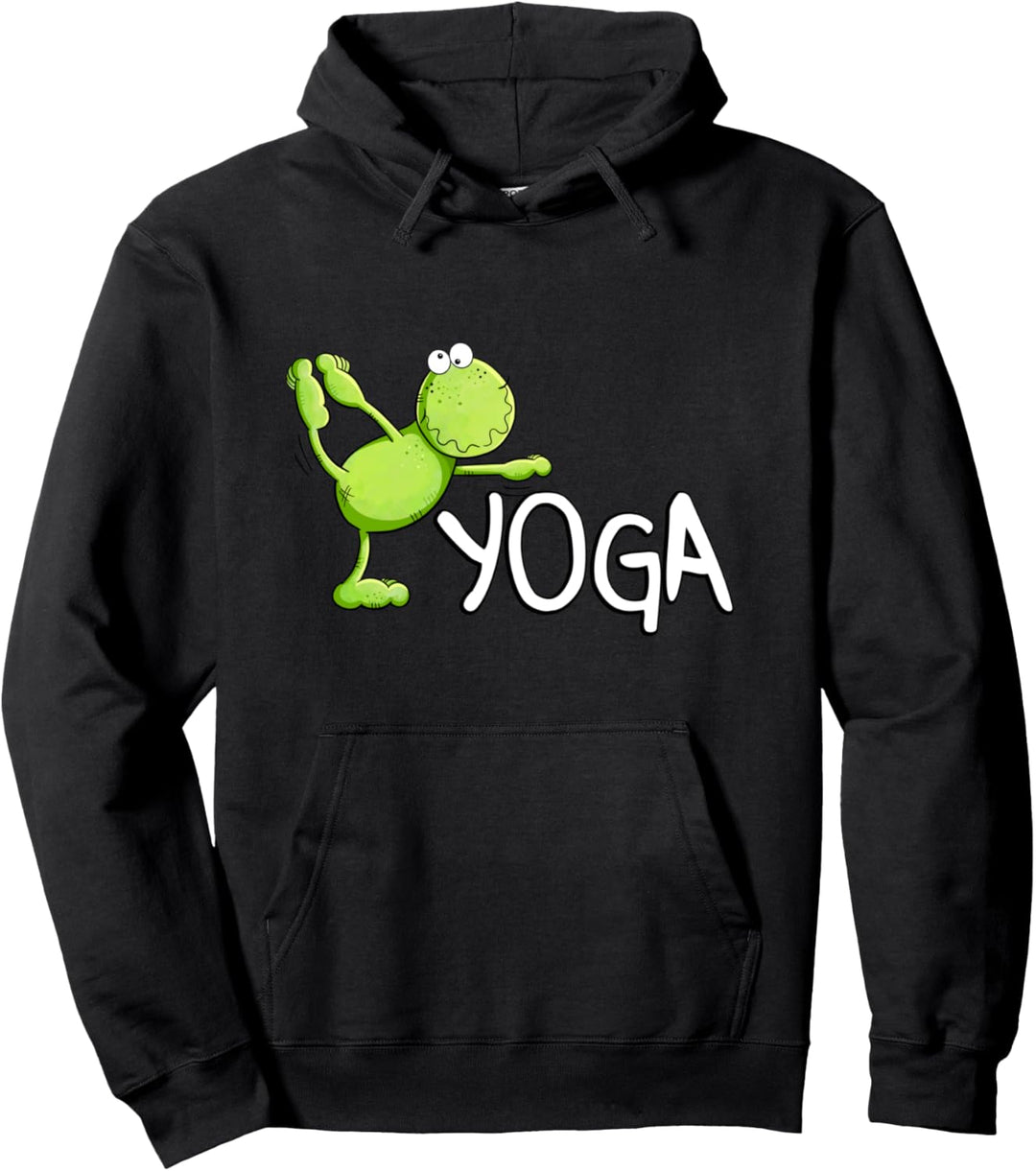 Yoga Frosch Fun Design I Froschmotiv Yogaübung I Frösche Pullover Hoodie