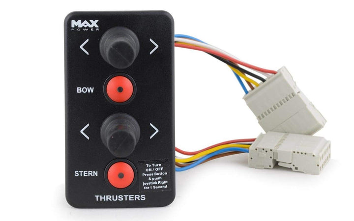 wellenshop Max Power Joystick-Steuerung f. Bugstrahlruder/Heckstrahlruder Schwarz Fernbedienung Bedi