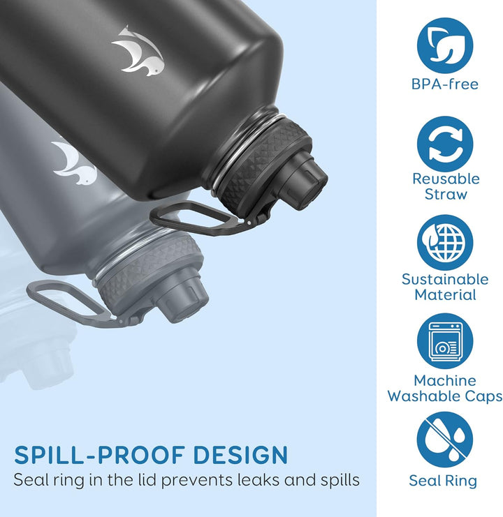 Coolflask Isolierte Wasserflasche, Doppeltes Vakuum Auslaufsicher, Leicht zu reinigen, Wasserflasche