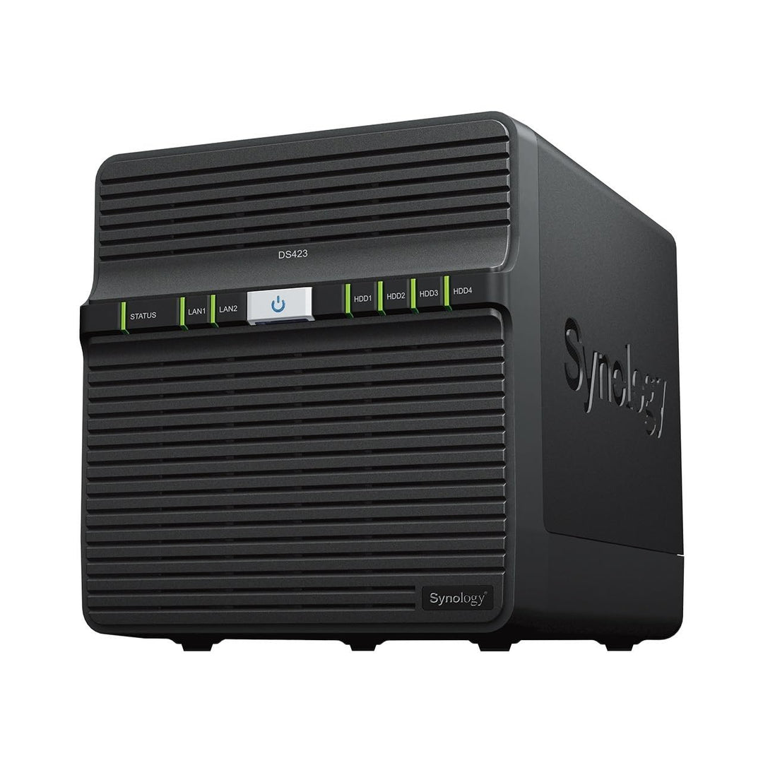 Synology DS423 4-Bay Diskstation NAS (Realtek RTD1619B 4-Core 1.7 GHz 2GB DDR4 Ram 2xRJ-45 1GbE LAN-