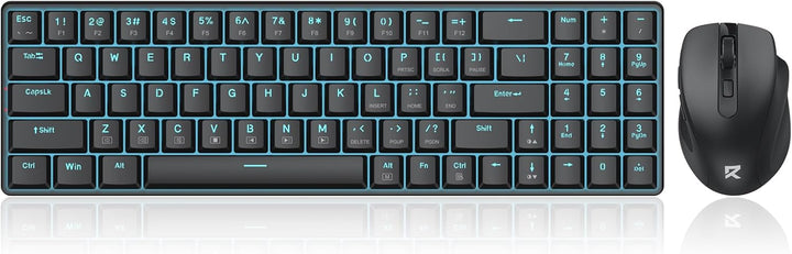 Redragon BS8773 Kabelloses Gaming-Tastaturen & -Mäuse Combos, 78 Tasten, 2,4 GHz, mechanische Tastat
