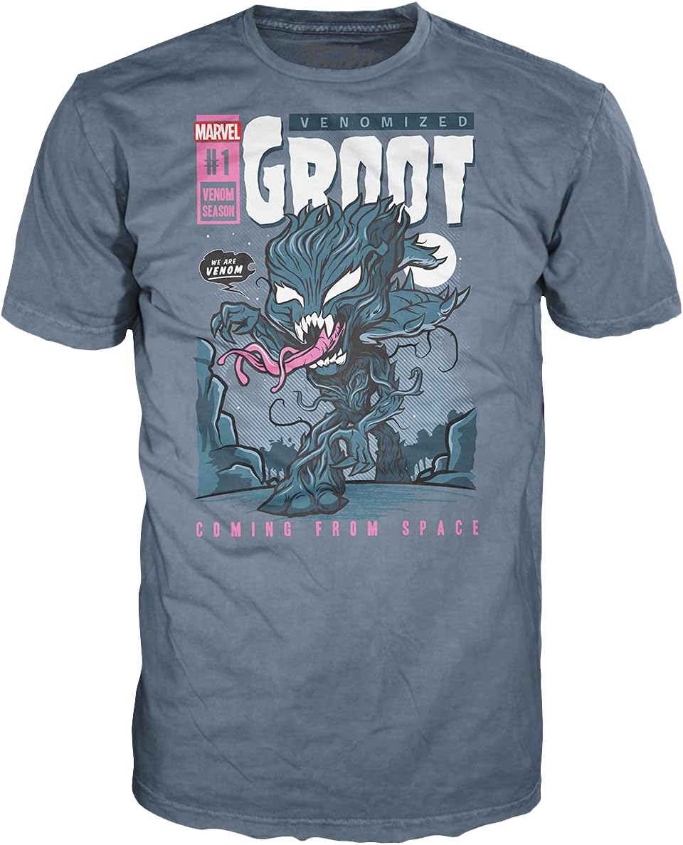Funko Marvel – Boxed T-Shirt POP + POP – Venom Groot (M)