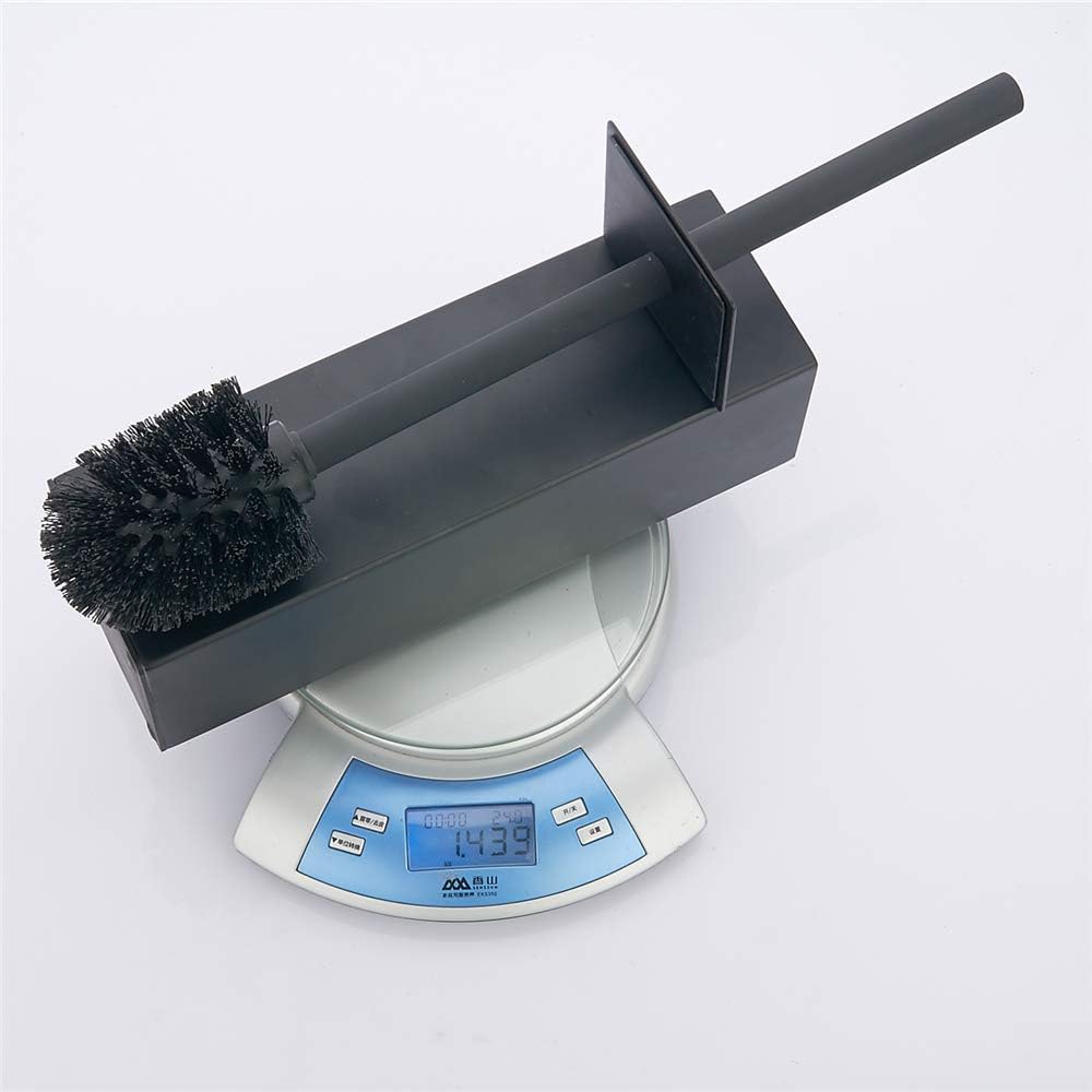 bgl Toilettenbürstenhalter aus Edelstahl, für Badezimmer und Hotel (schwarz), Schwarz