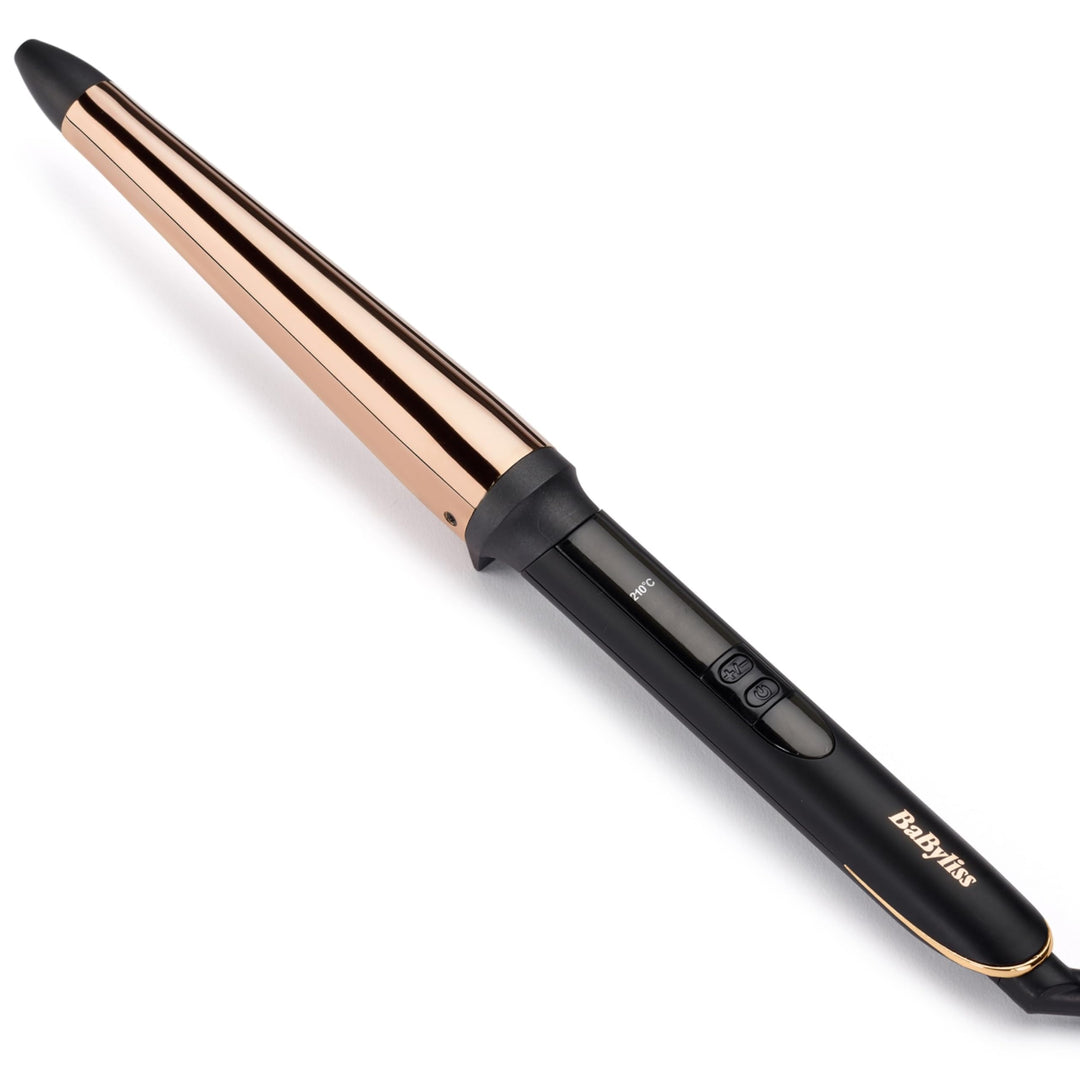BaByliss Salon Brilliance Conical Wand, Professioneller Lockenstab mit hochwertiger Titan-Beschichtu