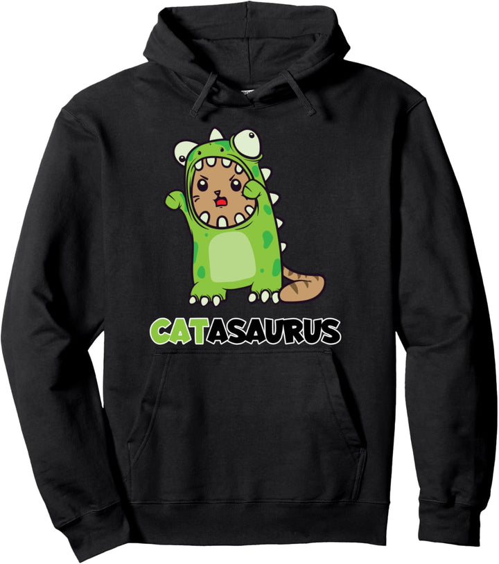 Lustiges Catasaurus Katze Dino Kostüm Dinosaurier Geschenk Pullover Hoodie