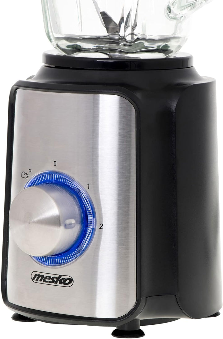 Mesko MS4080 Standmixer, 1,5 L Glas Krug, Mixer Smoothie Maker Maximale Leistung 1200W, Eiszerkleine