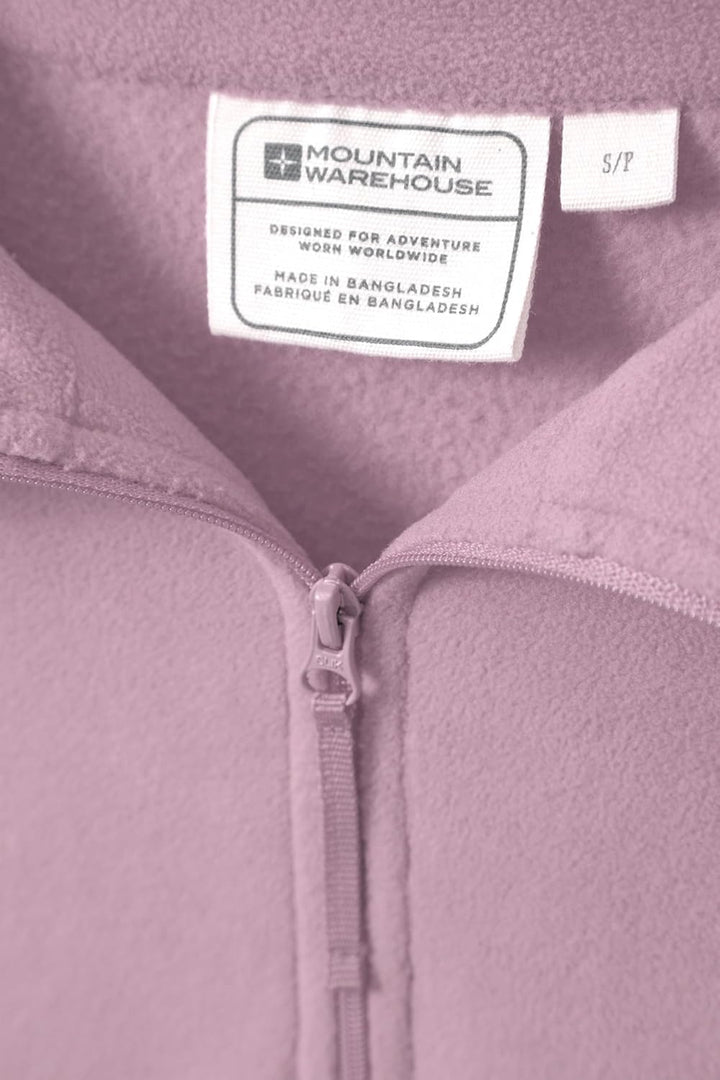 Mountain Warehouse Camber Womens Fleece - Lightweight Ladies Casual Sweater Top, Breathable, Zip Nec