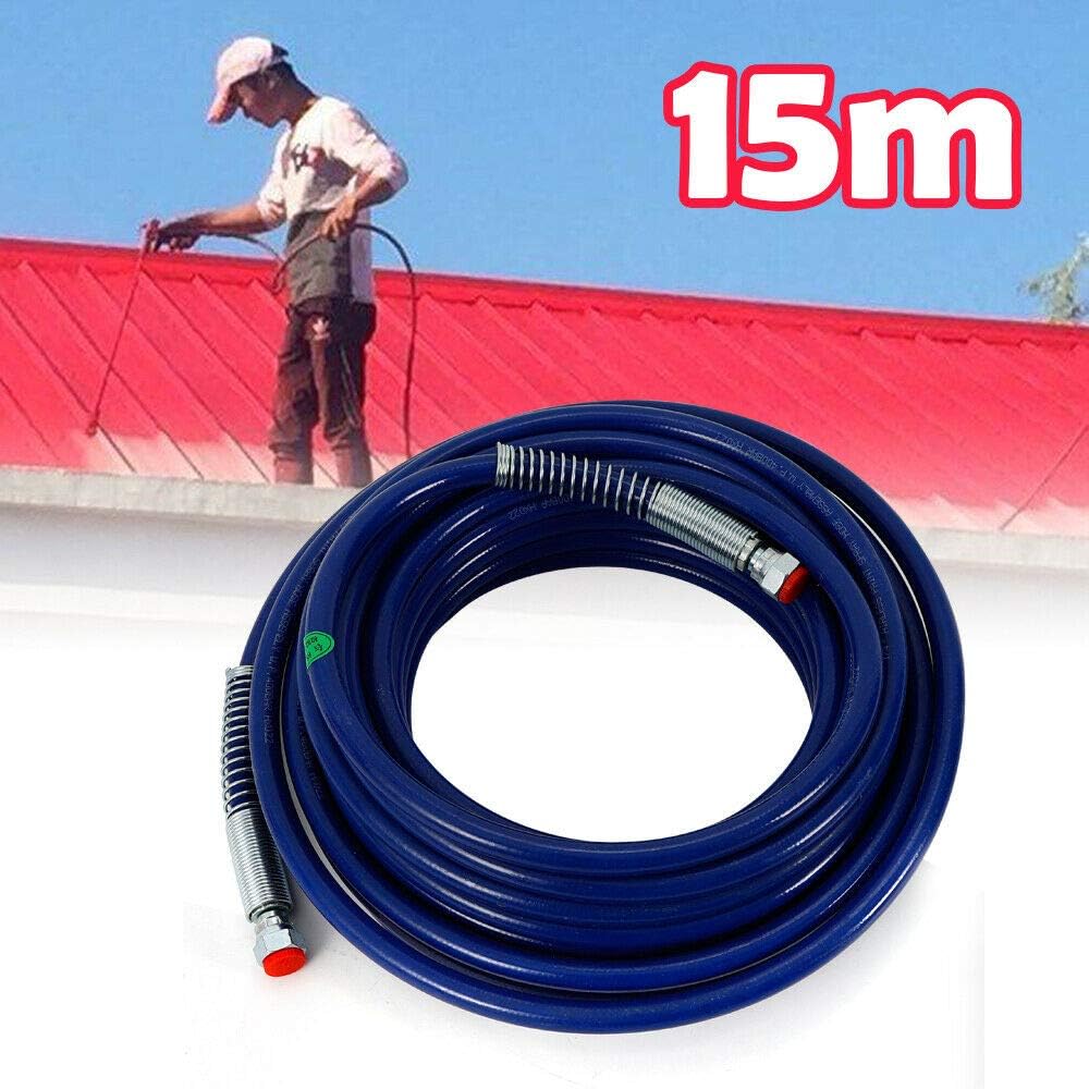 Hochdruck SprüHrohr, 15m 1/4" Airless FarbsprüH Schlauch Hochdruck Schlauch FüR Flexiblen Faserschla