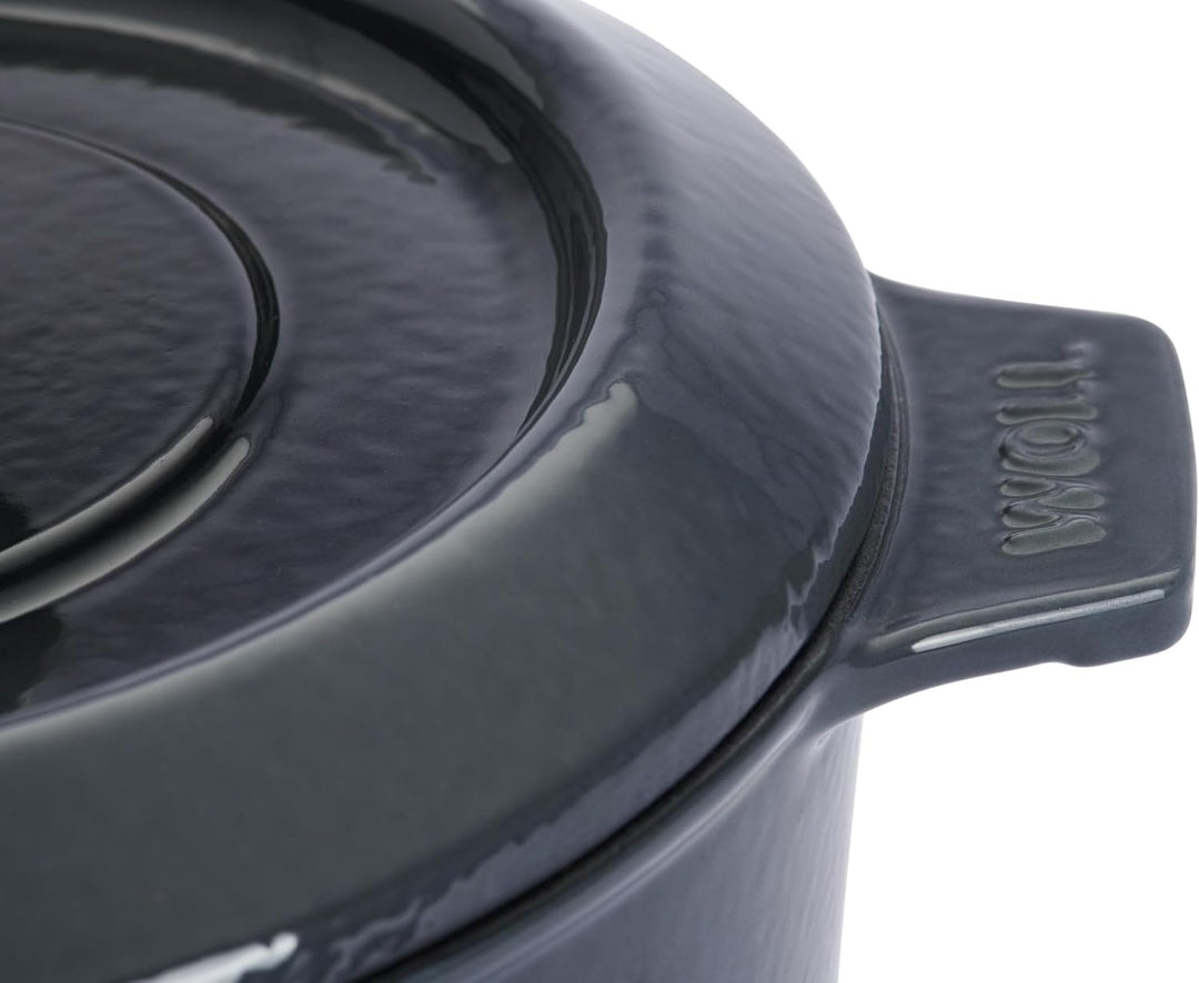 Woll Iron Gusstopf mit Deckel und Silikongriffen - Induktiv -, Ø 20 cm, 11 cm hoch, 2,8l - Geeignet