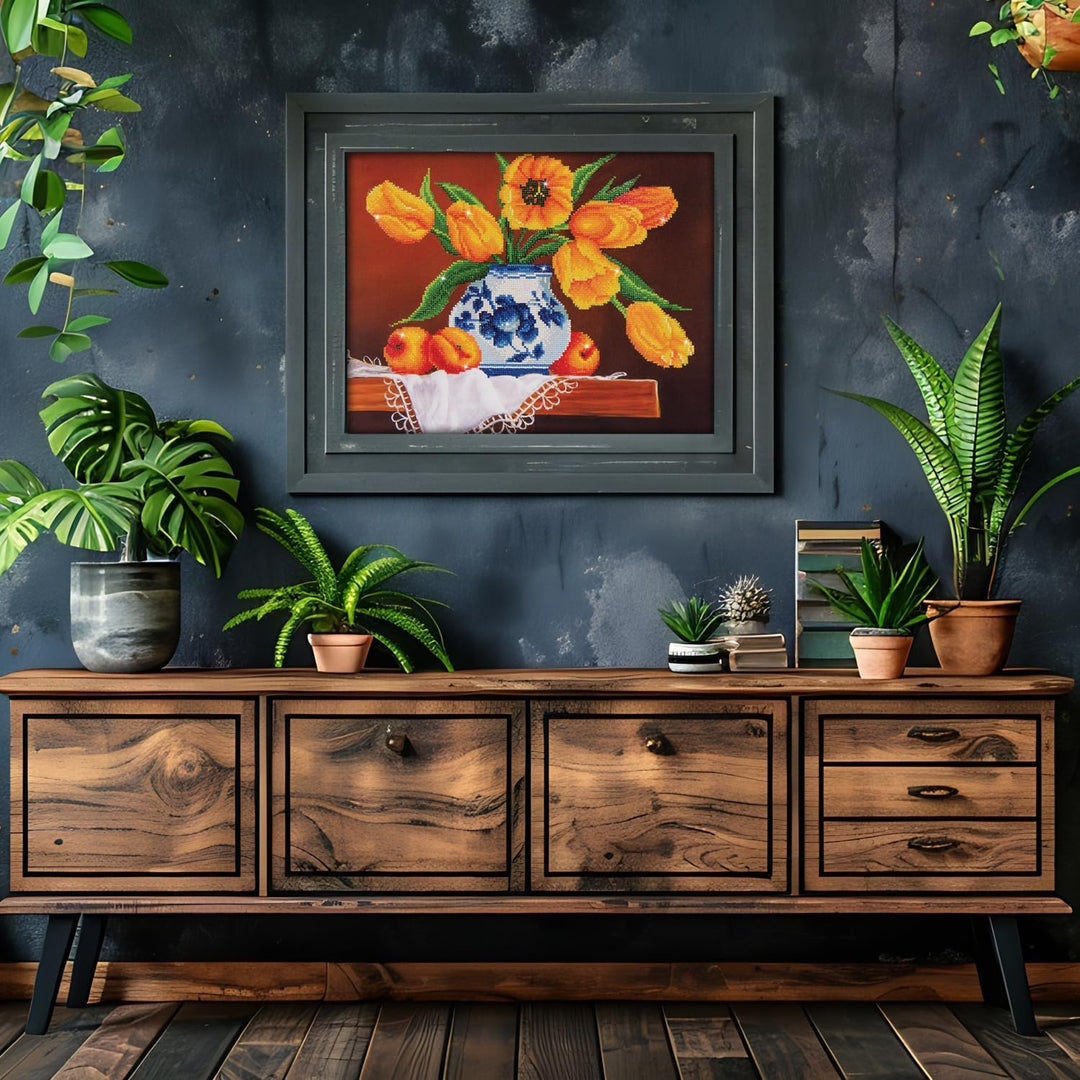 Diamond Dotz Yellow Tulips DD9.004 40.6 x 50.8cm Yellow Tulips, 40.6 x 50.8cm Yellow Tulips