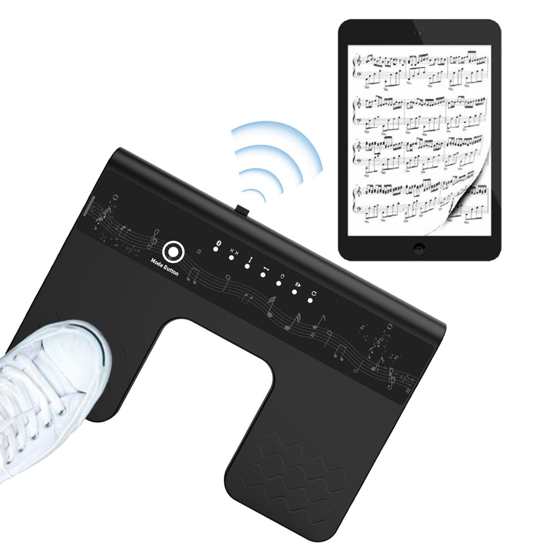 Bluetooth Page Turner Pedal: Bluetooth Fussschalter 6 Modi für Tablets Smartphones wiederaufladbar l