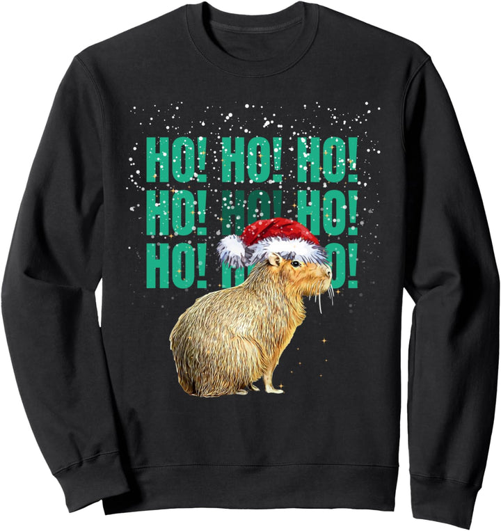 Niedliche Capybara Weihnachten lustige Tiere Xmas Sweatshirt