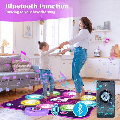 LEAPRCSTORE Tanzmatte Kinder Geschenke für Mädchen Alter 3 4 5 6 7 8 9 10 11 12+ Jahre, Musikmatte m