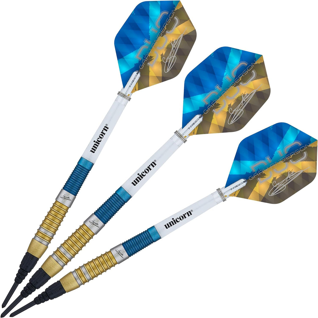 Unicorn Gary der Fliegende Schotte Anderson Duo Dartpfeile Set, blau, 18 g