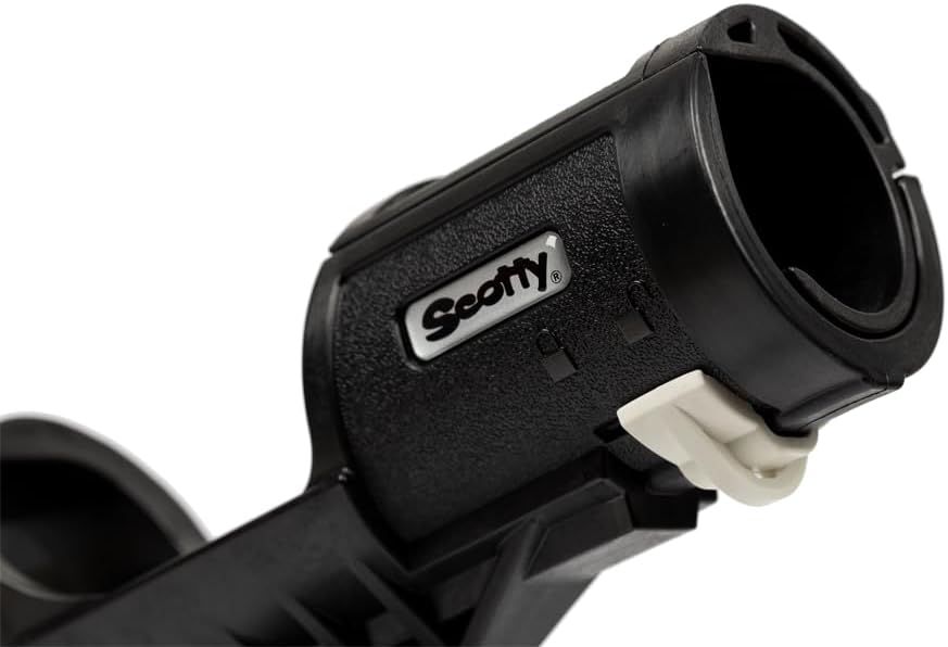 Scotty Orca Angelrutenhalter mit 241L Seitendeck-Halterung, Schwarz