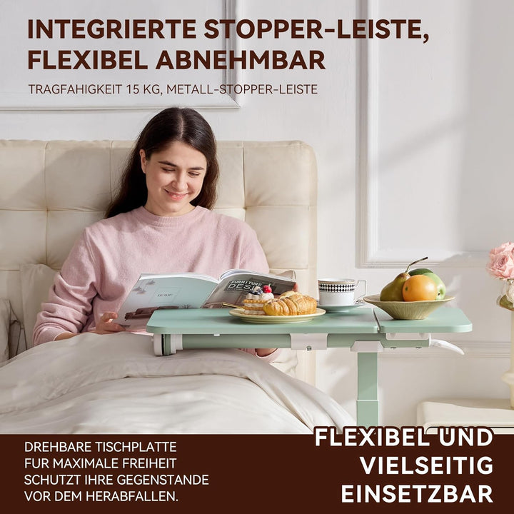 MUSSO AnyDesk-D5 Mobiler Steh-Sitz-Schreibtisch, höhenverstellbar 68-108cm, Laptoptisch mit Gasdruck