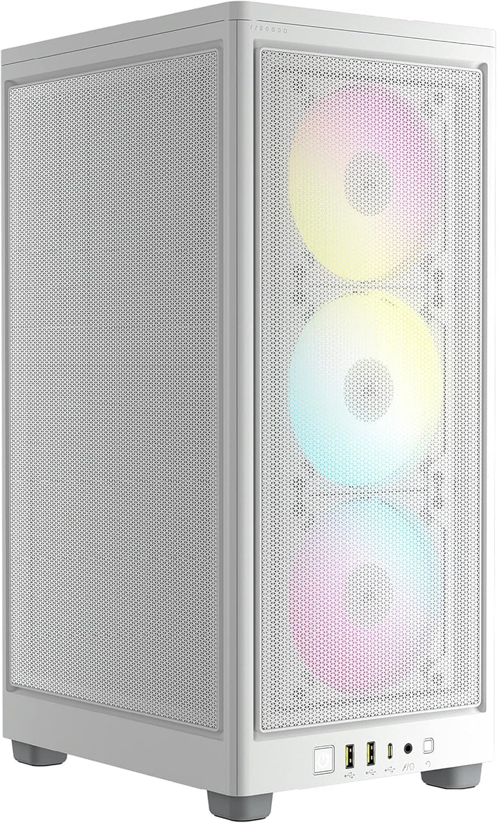 Corsair iCUE 2000D RGB Airflow PC-Gehäuse Mini ITX – Form Mini-ITX – Platten aus Stahl – 3 x Slim AF