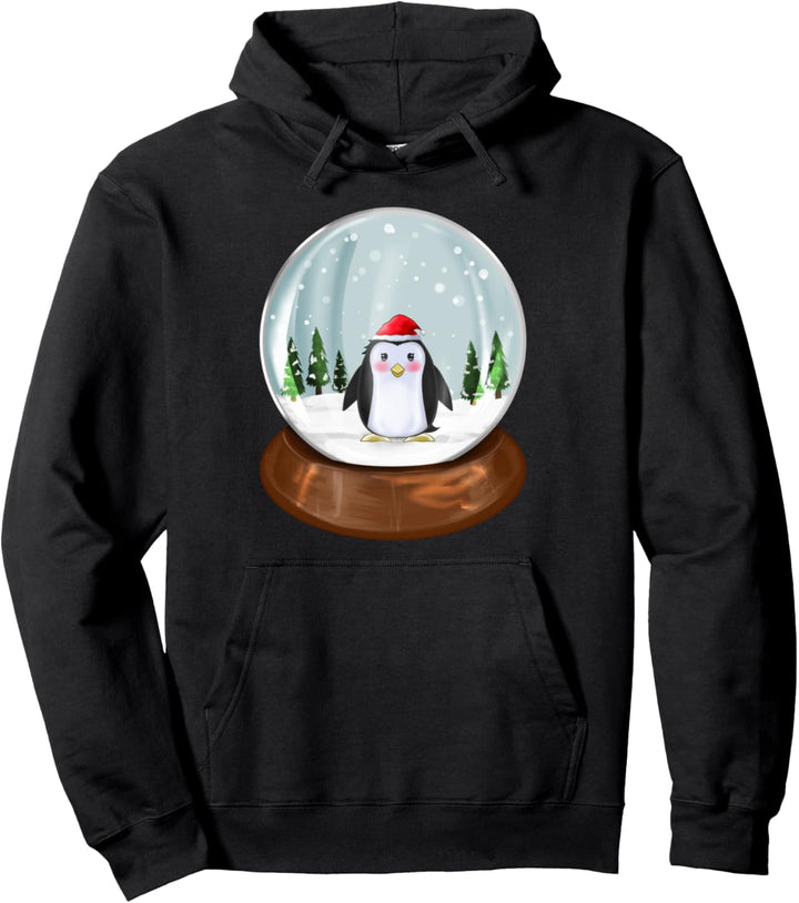 Pinguin Schneekugel Weihnachts Outfit Kleidung Weihnachten Pullover Hoodie